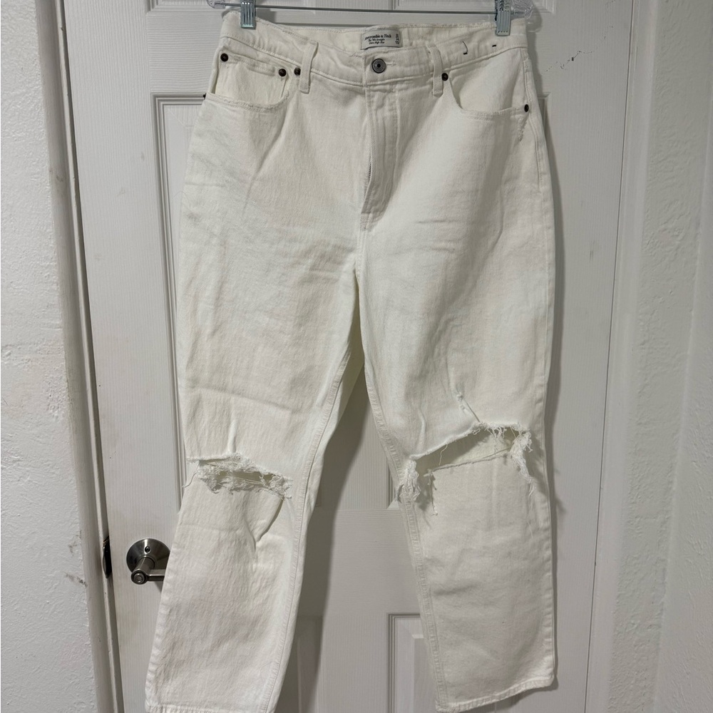 Abercrombie & Fitch Curve Love Ultra High Rise 90s Straight Jean | 32 Short